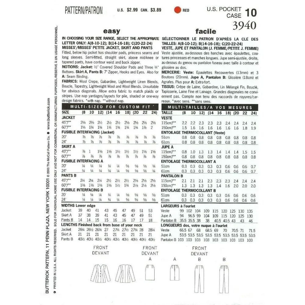 Butterick see sew